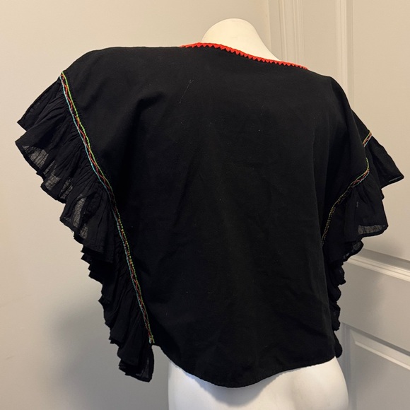 Vibrant Multicolor Embroidered Blouse - Picture 5 of 6